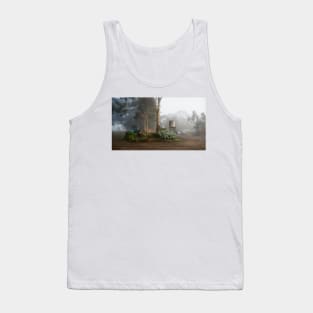 Misty Morning Willunga Hill by South Australian artist Avril Thomas Tank Top